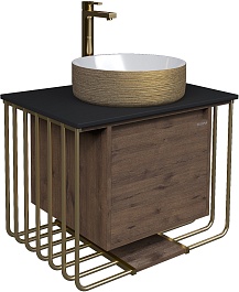 Grossman Мебель для ванной Винтаж 70 GR-5010GW веллингтон/металл золото – фотография-3
